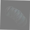 Gatuida 5pcs Round Watch Screen Film Tempered Glass for 3