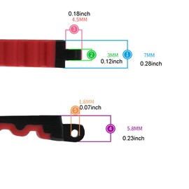 QYAJS Child Eyeglass Arms 1 Pair Glasses Replacement Temple Silicone Frame Arms