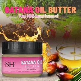 gowwim Batana Oil - Pure, Natural Hair Oil for Growth and Against Loss, Promotes Regrowth, 60g/2.1Oz