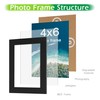 FrameWorks Value 12-Pack 4” x 6” Classic Black Gallery Style