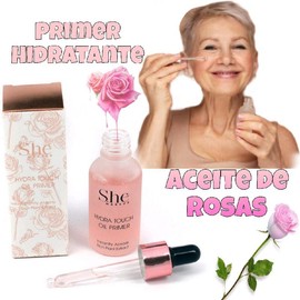 She Hydra Touch Rose Oil Primer - Hydrating Formula for Makeup Application - Cosmetic Item Moisturize