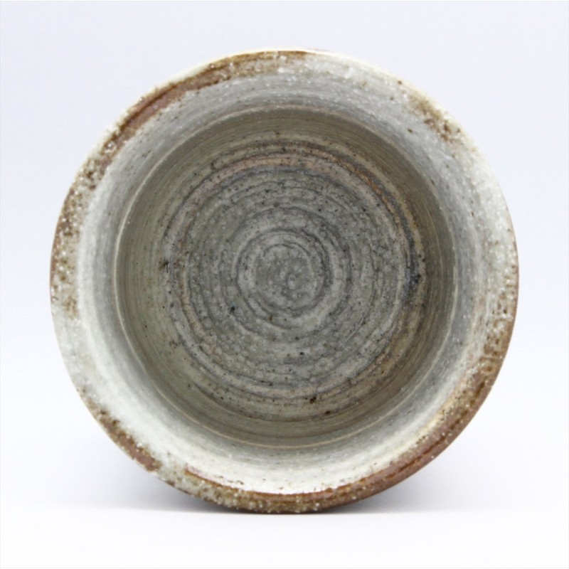 Mino Ware 549-0005 Yasuhisa Matsuura Guinomi Ochoko White Brush, Capacity: