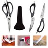 Kitchen Scissors, Professional Sturdy Stainless Steel Multipurpose Food Scissors with