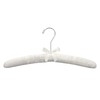 Whitmor 8PK Sat Blouse Hanger, 8 Count, Bone
