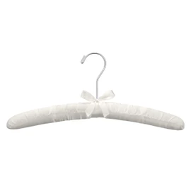 Whitmor 8PK Sat Blouse Hanger, 8 Count, Bone