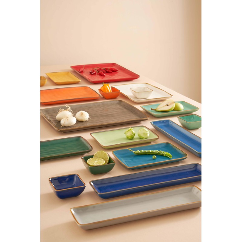 Grigio Perla Rectangular Platter Serving Plate 20 x 13 cm