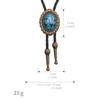 GelConnie Native American Bolo Tie Rodeo Cowboy Corbata de piel