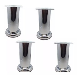 Herrajes Guerrero Pata Para Mueble 12 Cm Alto Salas Paquete De 8 Pzas
