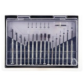 Leona Co 16PCS Mini Precision Screwdriver Set, Small Screwdriver Tool Kit with Different Size Flathead Phillips Hex Socket Head, Ideal For DIY, Watch, Jewelers, Eyeglass, Toys, Computer, Electronic