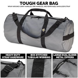 Northstar Bags bolsa deportiva de 14 x 30 pulgadas, gris acero