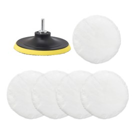 7 Piece Polishing Disc Set, Drill Polishing Accessories, Polishing Pads, Car Polishing Discs, Wool Polishing Pads, Suitable for Polishing Cars