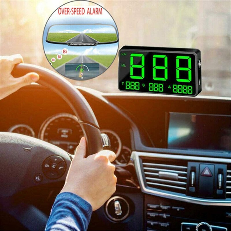 TOTMOX Car Motorcycle Digital GPS Speedometer Head Up Display MPH