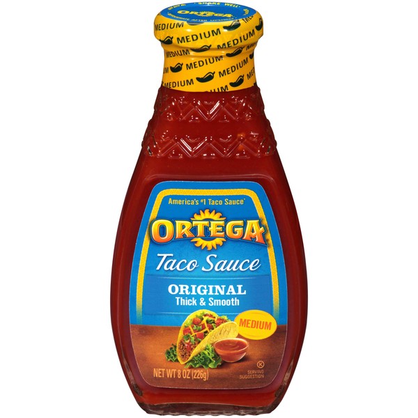 Ortega Taco Sauce, Medium, 8 oz