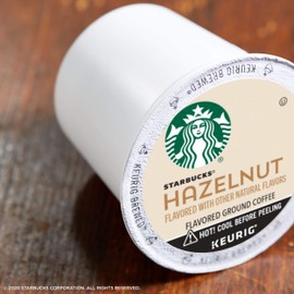 Starbucks Flavored K-Cup Coffee Pods — Hazelnut for Keurig Brewers — 1 box (10 pods)