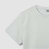JAJU AIR Cotton Short-Sleeve T-shirt_Mint Grey