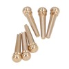 6PCS Guitar Bridge Pin Copper Acoustic Guitar Bridge Pins Peg