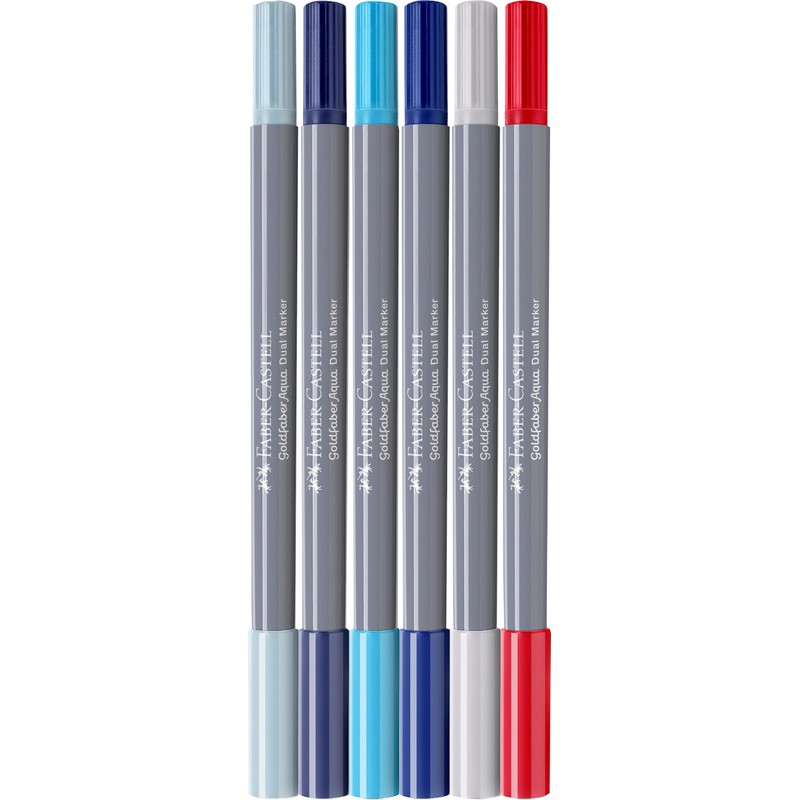 Faber Castell Goldfaber Aqua 164519 Dual Marker, Sea, with Brush