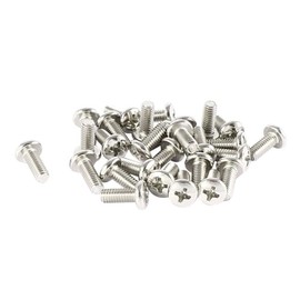 MACHSWON 30 Pcs TV LCD Monitor Mounting Phillips Head Screws Round Head Cross Screw M4x10mm