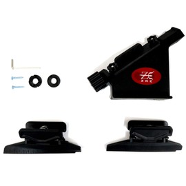 MS JUMPPER Adjustable Fletching Jig Straight and Helix Tool with Clamp for DIY Archery Arrows (Black)