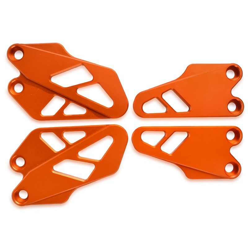 MZ-STORE Motorcycle CNC Aluminium Front and Rear Footrest Protector Heel