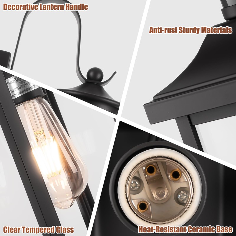 Roravilila 1-Pack 18 Inch Motion Sensor Front Porch Light IP65