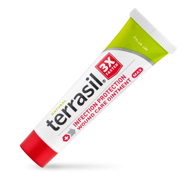 Terrasil® Wound Care 14 Gram MAX - 3X Faster Healing Patented, Homeopathic Infection Bed & Pressure sores Diabetic Wounds venous Foot & Leg ulcers cuts scrapes Burns