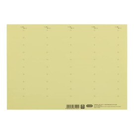 ELBA Beschriftungsschild für Komfort-Sichtreiter Vertic, 50 Stück, gelb