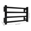 Giciashop Towel Warmer for Bathroom, 4 Tier Wall Mounted Heated