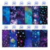 24 Sheets Starry Sky Pattern Scrapbook Paper, 12 Designs Scrapbook