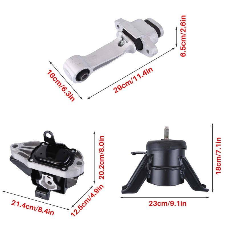 EWLSAC 3PCS Engine Motor Mount and Trans Mount Suitable for