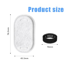 Zcbzbn Cat Drinking Fountain Filter, Pack of 12 Replacement Filters, 6 Pieces Carbon Filter and 6 Pieces Foam Filter for 108 oz/3.2 Litres and 67 Oz/2 Litre Stainless Steel Cat and Dog Drinking