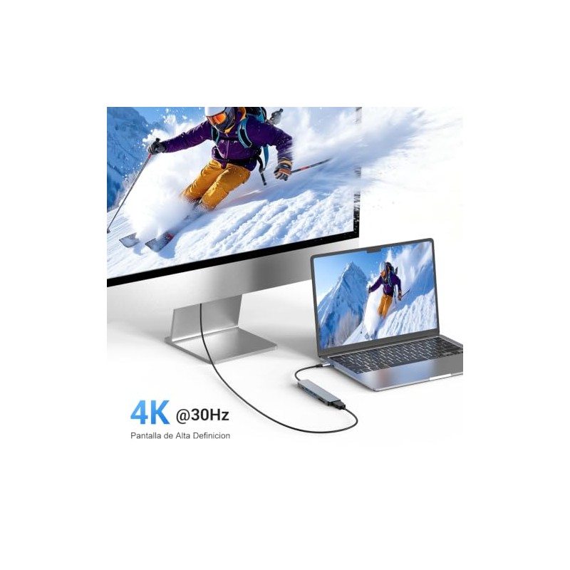atolla 7 en 1 USB C HUB, para MacBook ProAirNeoDELLDispositivos