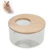 Hamster Sand Bathtub Small Round Shaped Pet Sand Box Transparent