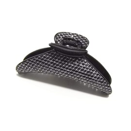 Meilliwish Long Noble Big Sparkling Women Ponytail Holder Hair Claw Clip(D116)(Silver)