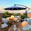 10 ft Outdoor Solar Powered LED Lighted Patio Umbrella Waterproof