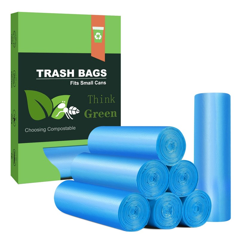 Small Trash Bags, AYOTEE 4-6 Gallon Compostable Garbage Bags, 4