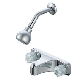 Project Source F2ZZ60CP-LGK1 Chrome 2-Handle Bathtub Shower Faucet Valve