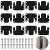 12 Pieces Universal Sectional Sofa Interlocking Metal Couch Connectors Furniture