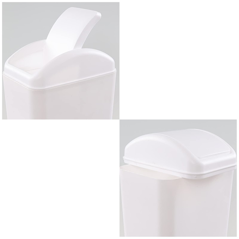 Morcte 3.5 galones/14 litros pequeño bote de basura con tapa,