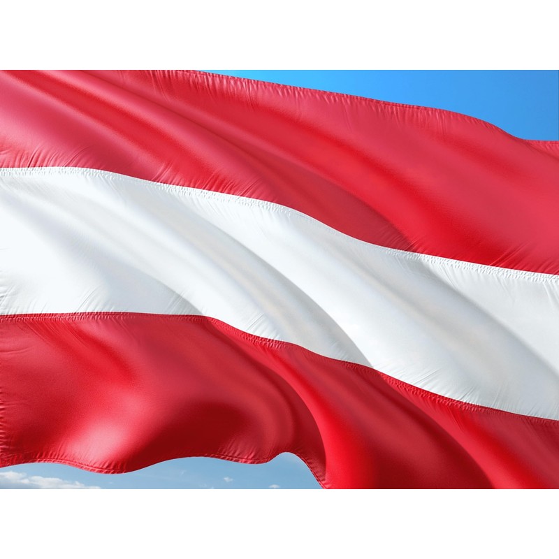 Austrian flag, Euro 2024 flags, Euro 2024 flag, fan item,