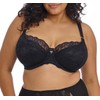 Elomi Women's Brianna Underwire Padded Half-Cup Bra, Black, 40G