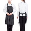 Black Apron - Unisex Adjustable Bib Apron Washable Pocket, Cooking