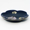 Koransha R3003-FS4 R3003-FS4 Famous Dish, Ruri Hanamaru Crest, 5 Piece