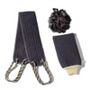 3 PCS Set Back Scrubber, Exfoliating Back Scrubber with Handles,