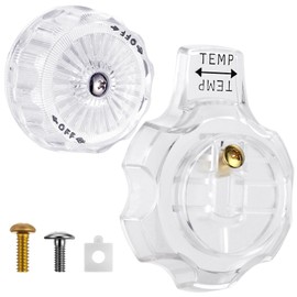 Replacement for MXT11 Temperature and Volume Handles Compatible with Mixet Tub and Shower Knob Replacement Acrylic Shower Volume Control Handle Bathtub Hot Cold Temperature Control Part 1 Set