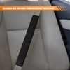 Extra Long Car Seatbelt Cover, 19In Shoulder Protector Pad, Black
