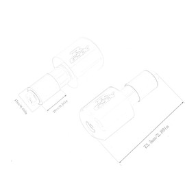 PROCNC Handle Bar Ends Grips Plug Fit for Suzuki GSX-R600 1999-2017 GSX-R750 2000-2017 GSX-R1000 2001-2017 GSXR600 750 2000-2014 GSXR1000 01-13 (Grey)