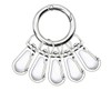 AMUU Round Carabiner Key Ring, 360 Degree Rotation, Nascan Accessories,