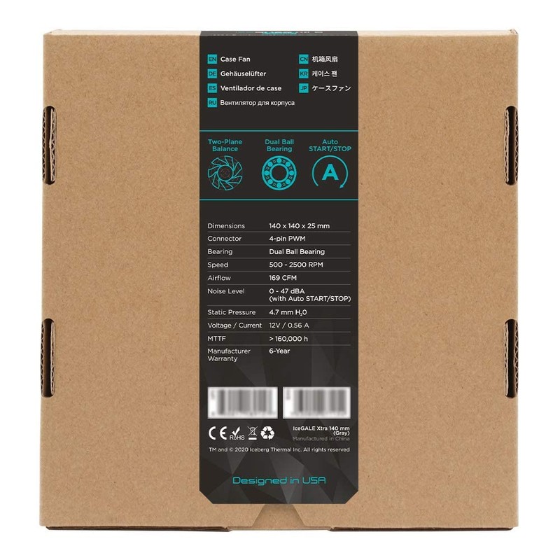 Iceberg Thermal IceGALE Xtra 140 mm PWM Bearings High Performance