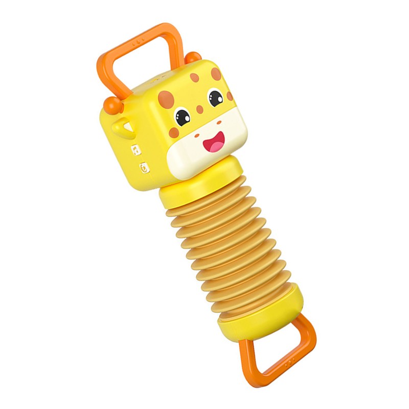 Kids Accordion Toy Giraffe Shaped Grip Design Button Music Educational